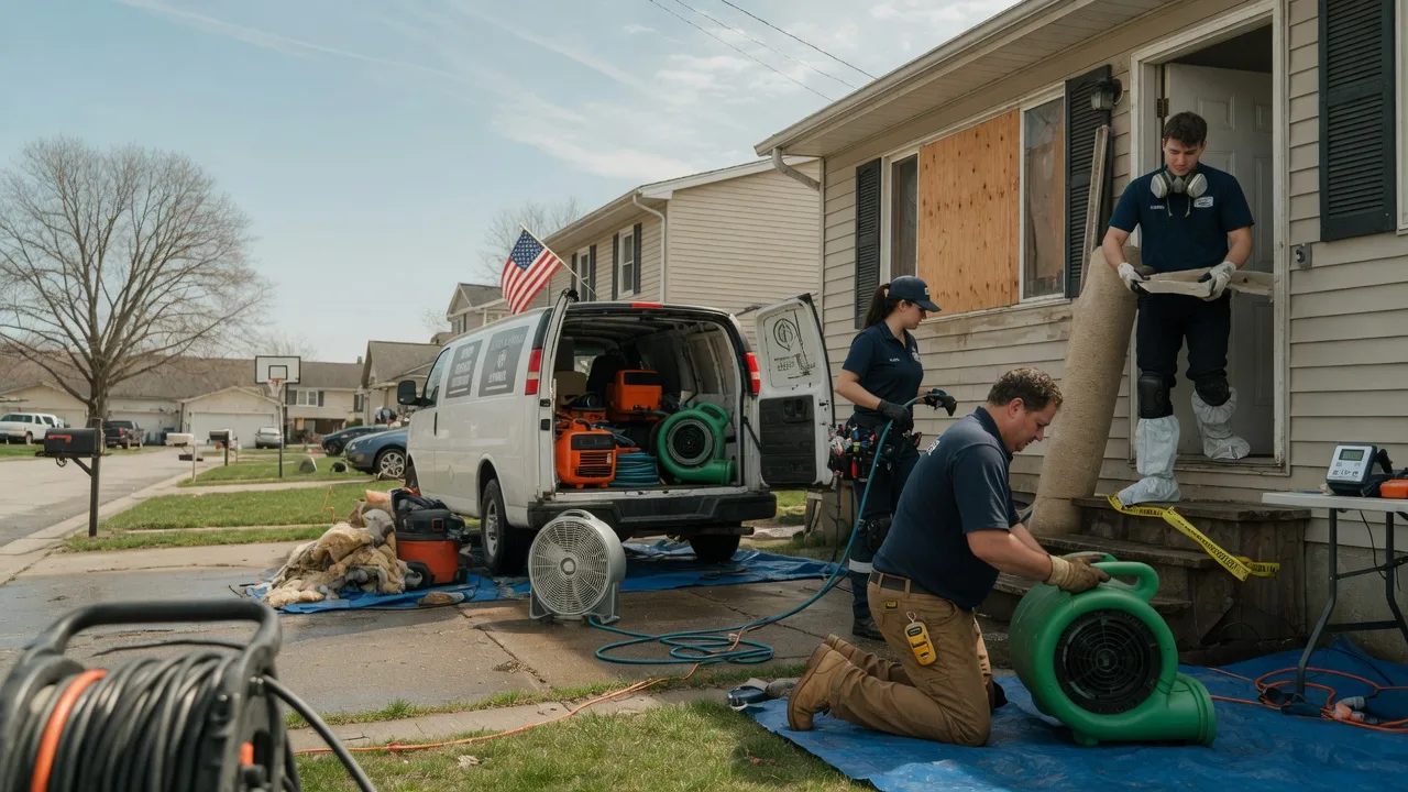 Water Damage Restoration in Clive, IA near me